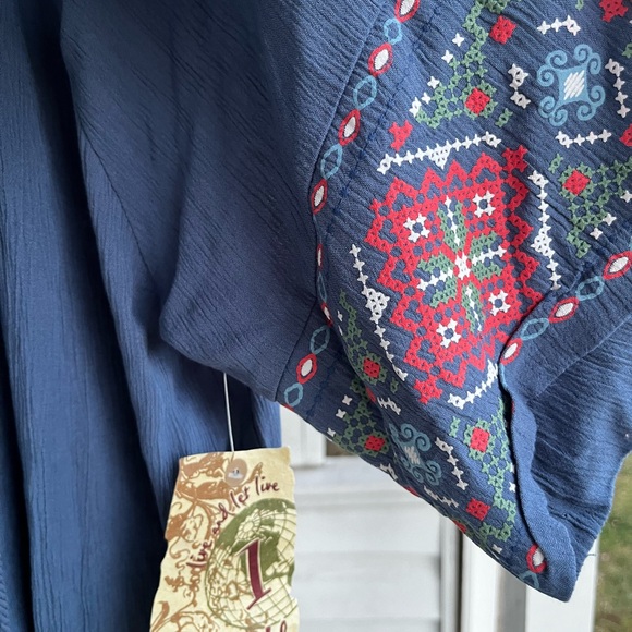 One World womens country Boho 1x top - Picture 6 of 7